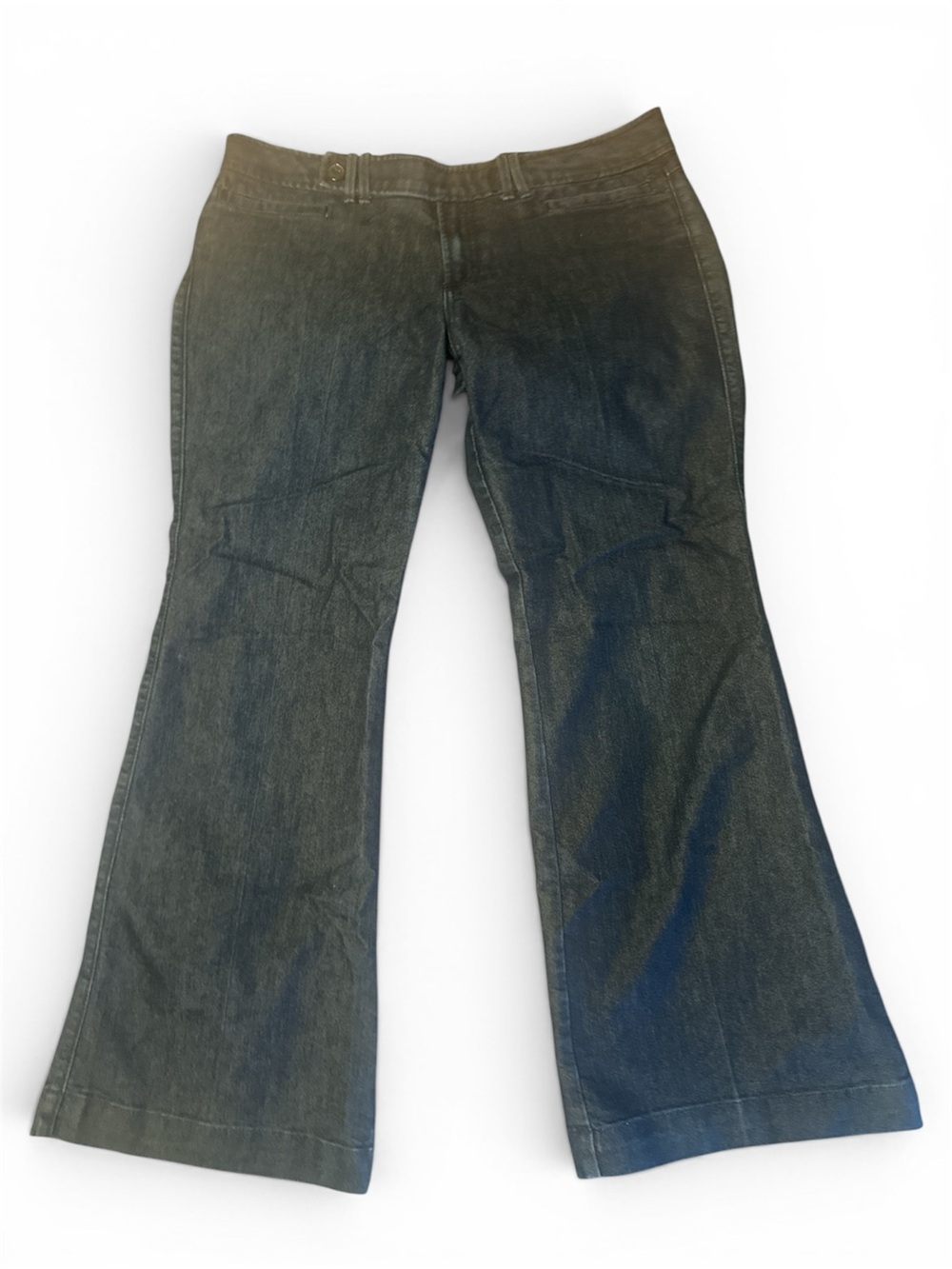 Banana Republic Dark Blue Flare Jeans w/ tab closure 31/12P